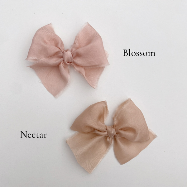 Limited Edition Colours | Classic Raw Silk Bow