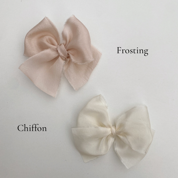 Limited Edition Colours | Classic Raw Silk Bow