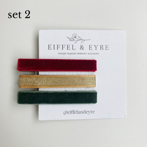 Holiday Collection | Festive Hair Clip Set