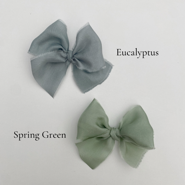 Limited Edition Colours | Classic Raw Silk Bow