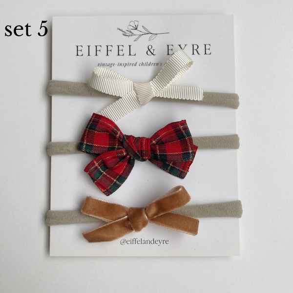 Holiday Collection | Festive Hair Bow Set