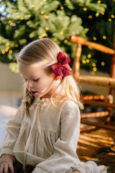Holiday Collection | Classic Raw Silk Bow
