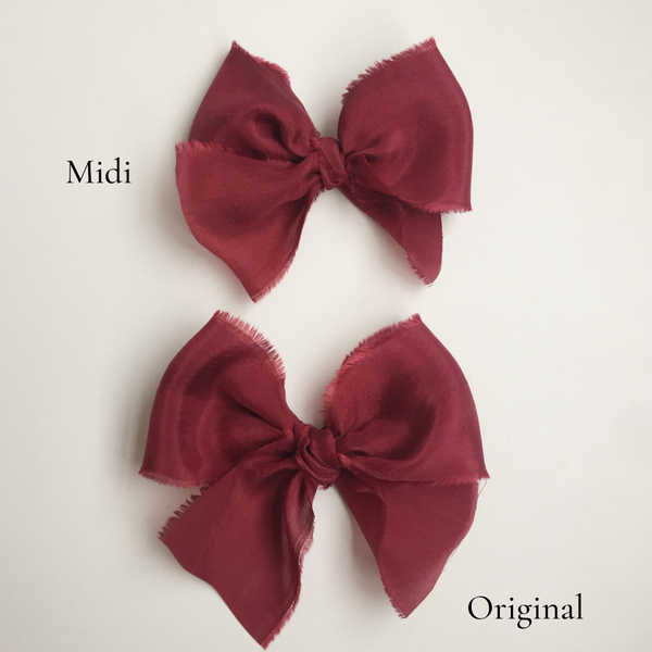 Holiday Collection | Classic Raw Silk Bow
