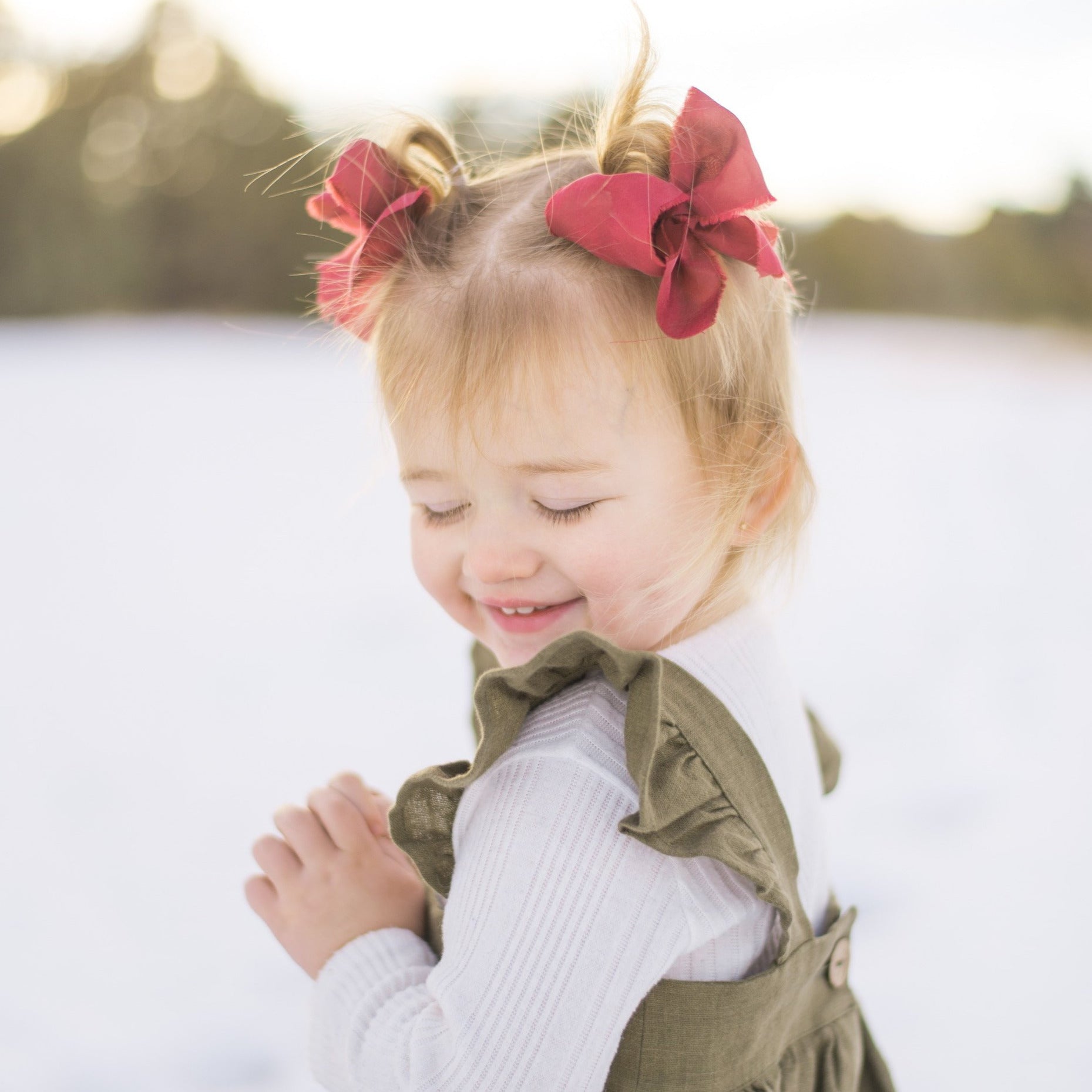 Holiday Collection | Classic Raw Silk Bow